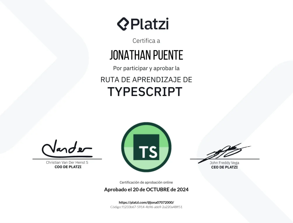 Ruta de aprendizaje de TypeScript