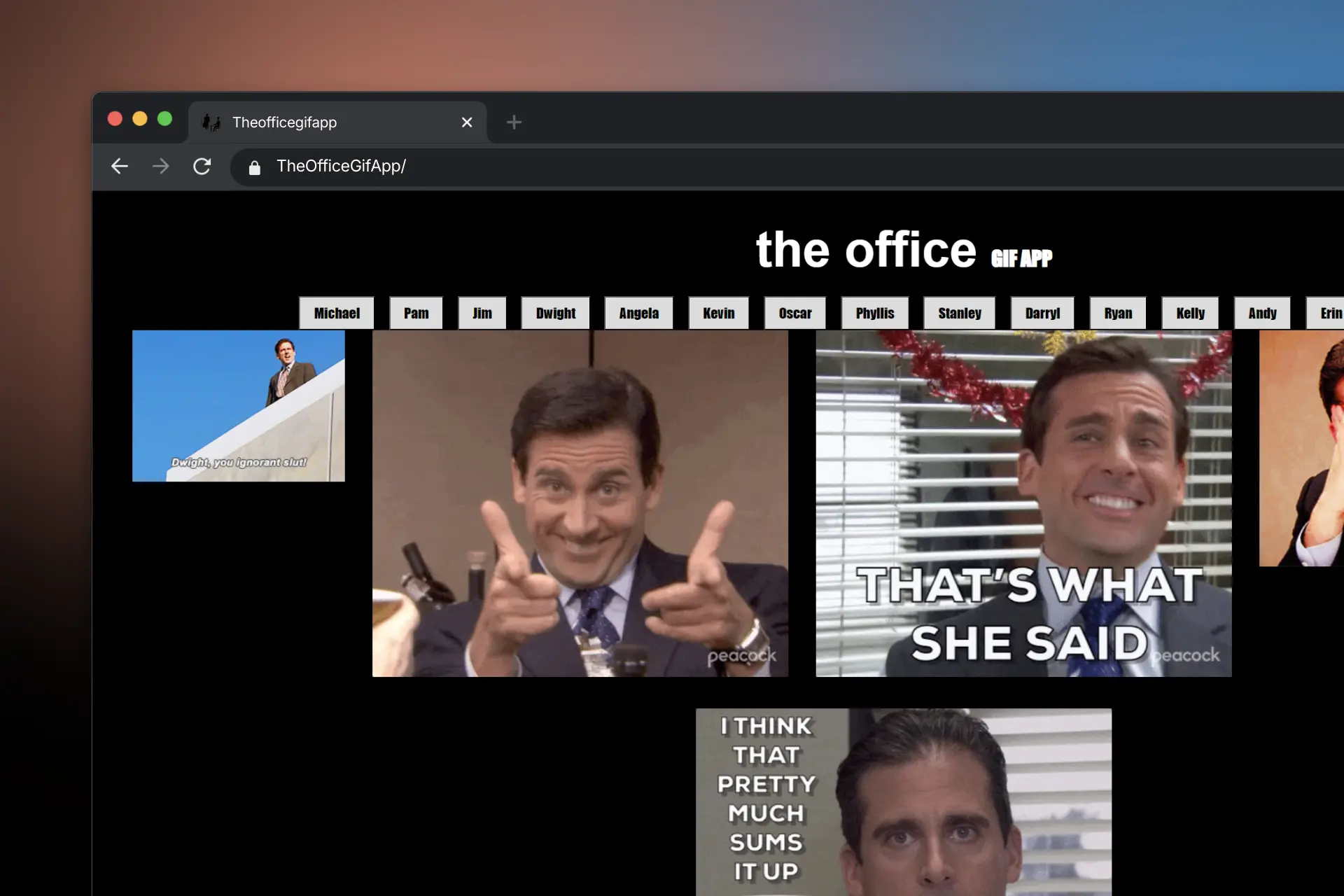 The Office Gif App